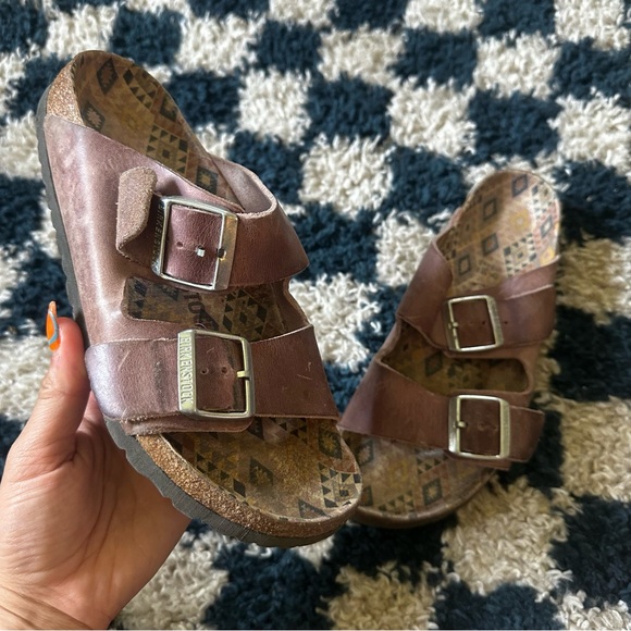 Birkenstock Arizona Oiled Leather Sandals Lavender Blush EU 39/8 - Picture 2 of 7